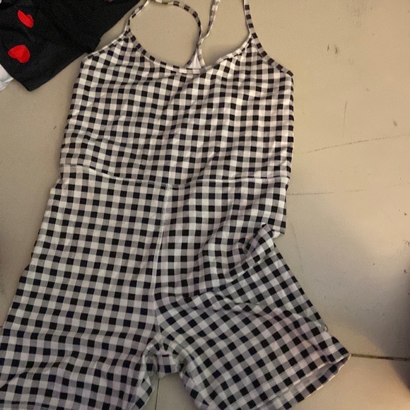 Gingham romper - Picture 1 of 2